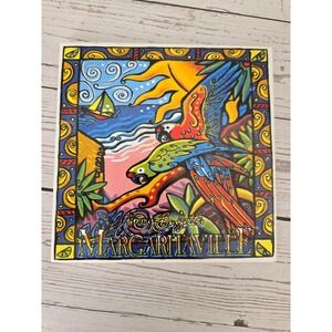 Jimmy Buffets Margaritaville Macaw Parrothead Parrot Boat Tropical 6" Tile